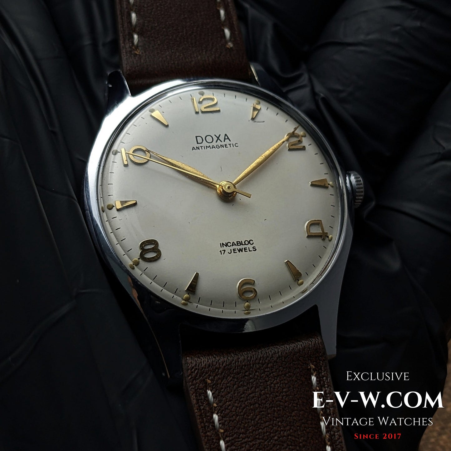 Années 1950 — DOXA — Antimagnétique — Cal. 380 FFR — Modèle des années 1950 — Révisé