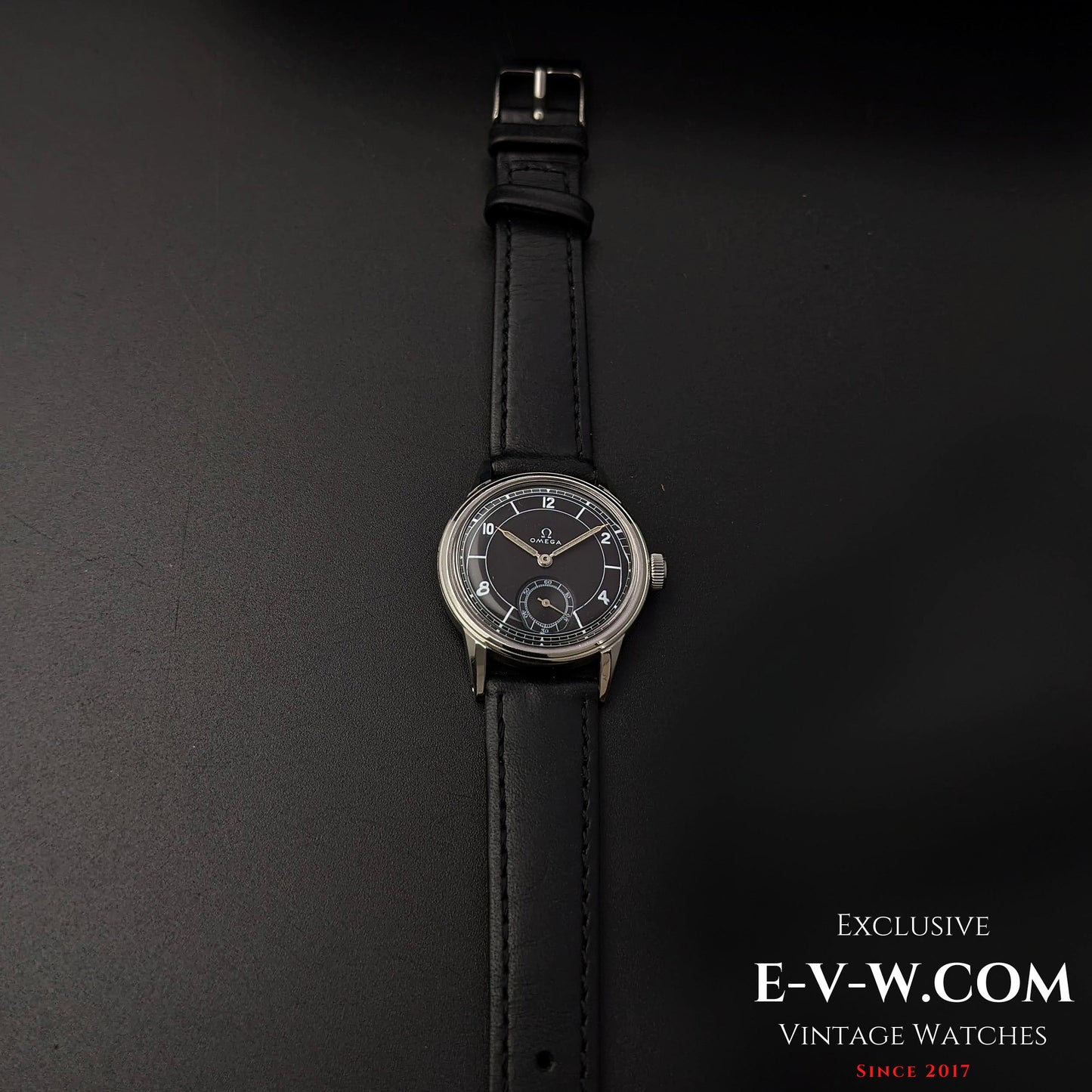 Omega de 88 ans, cadran noir, calibre rare R17.8, millésime 1935