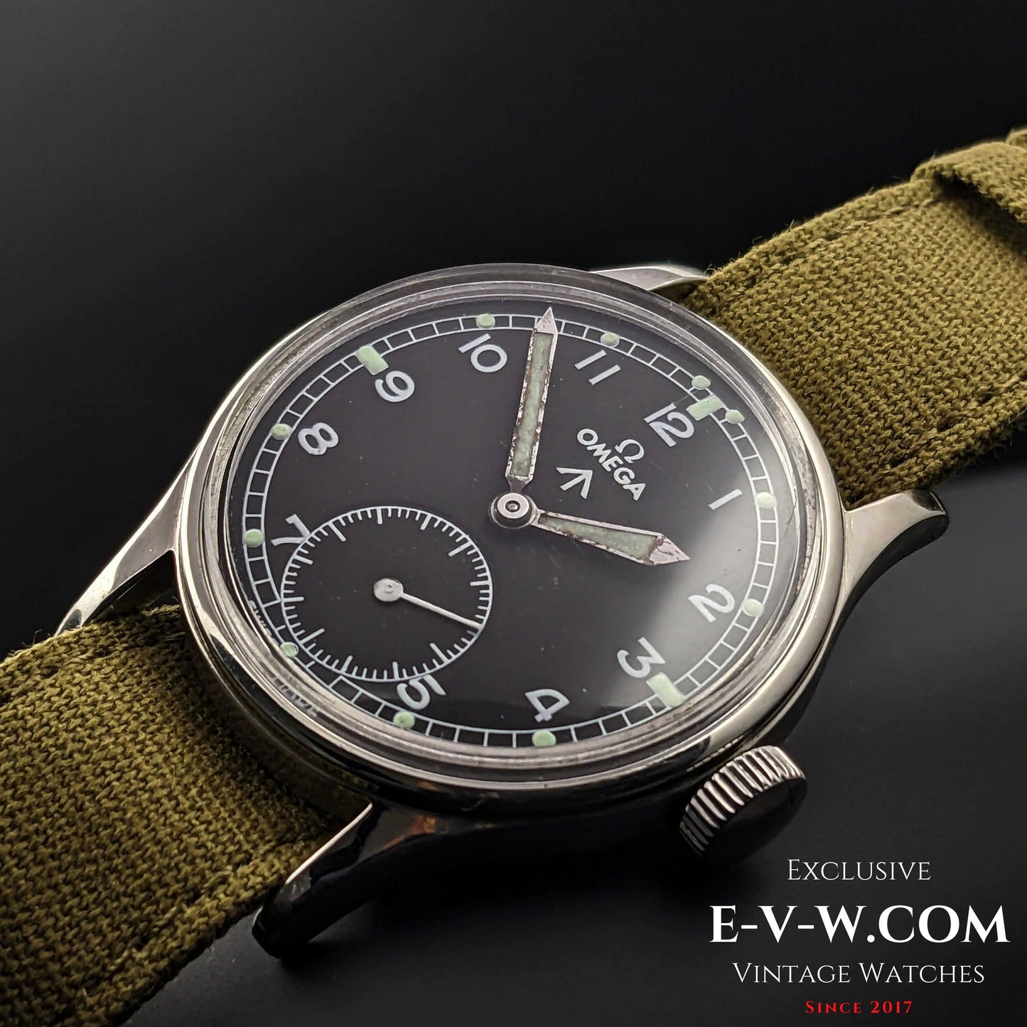 Omega Dirty Dozen Militaire RAF Armée de l'Air Britannique Seconde Guerre mondiale / Vintage 1943 / Cal.30T2