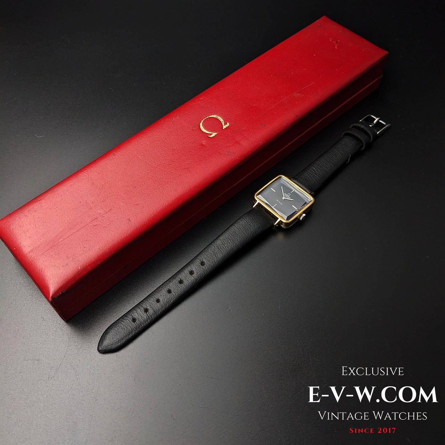 Omega DeVille Automatique Vintage / Verre saphir taille émeraude / Calibre 661 / Modèle ancien de 1972