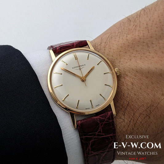 Montre Longines vintage de 1968 en or massif 18 carats, réf. 7785 - Cal. 284 / Révisée