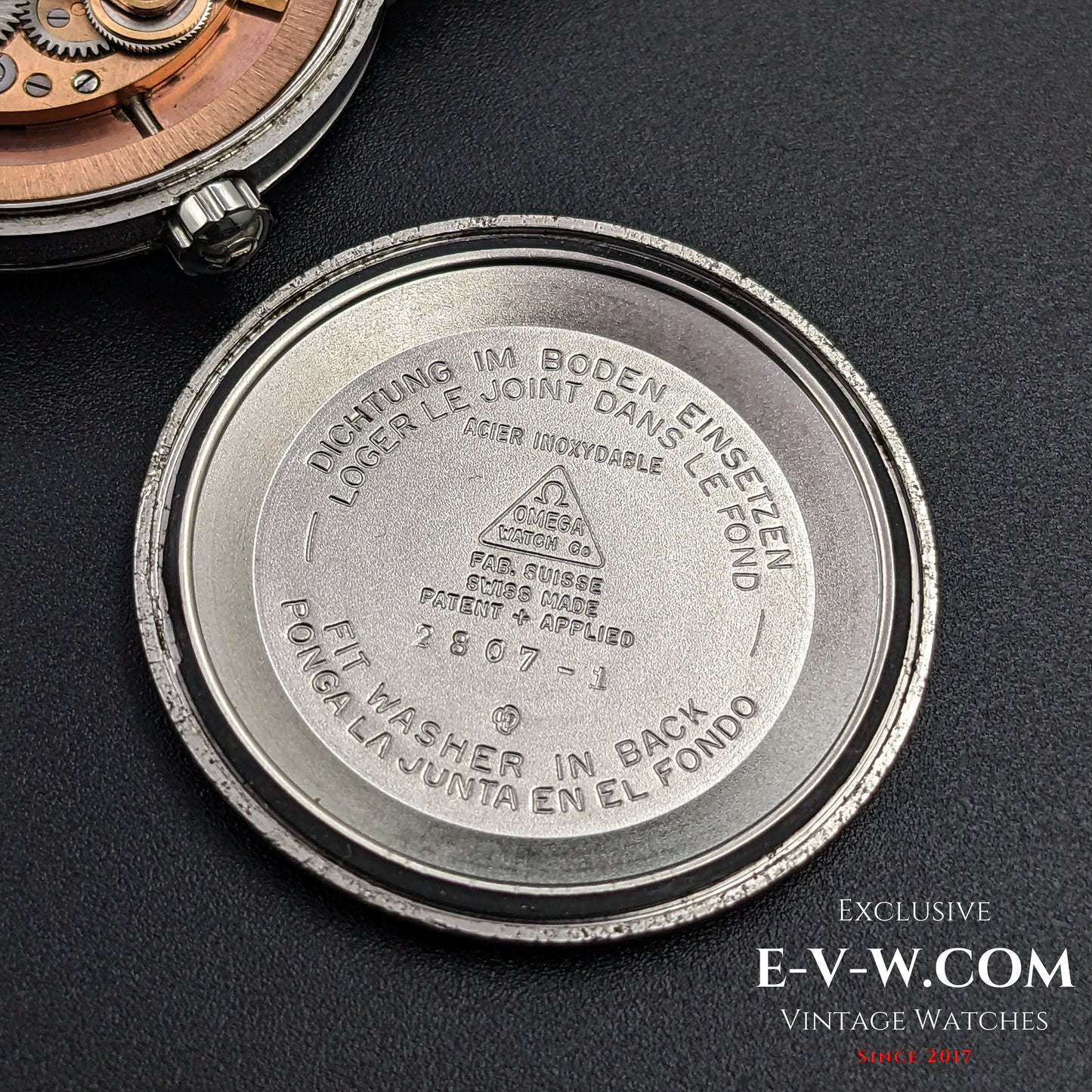 Omega Seamaster Automatique à Massue / Vintage 1954 / Réf. 2807-1 / Cal. 332 / Cadran nid d'abeille vintage