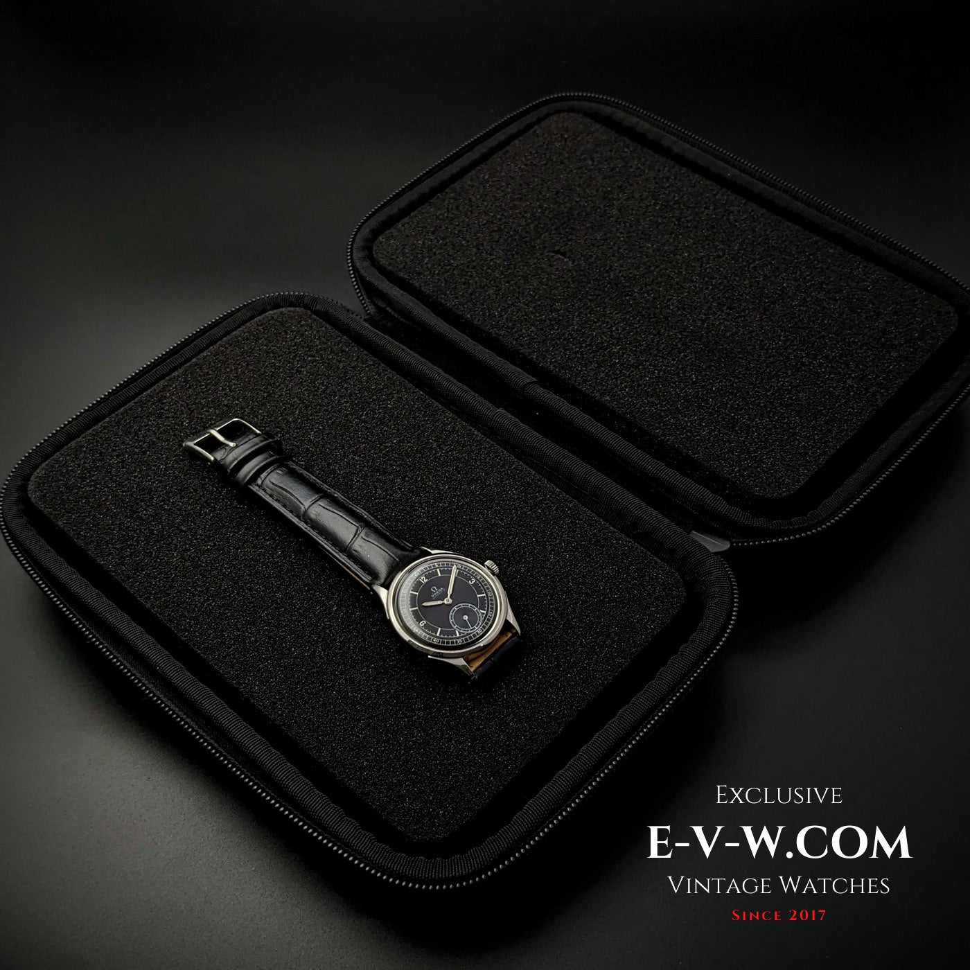 Omega Bumper Automatic Vintage 1935 / Cadran noir / Cal. 28.10RA PC / Réf. 2375 1 / Entièrement révisée