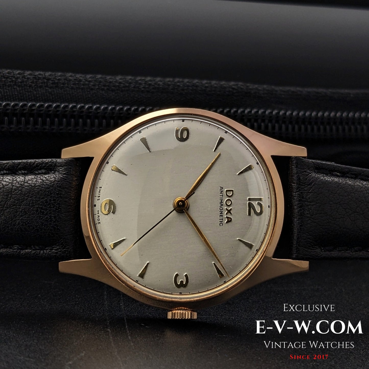 74 Vintage DOXA Antimagnatic / 14k Solid Gold / Cal. 11 1/2 1147 /  Vintage1950