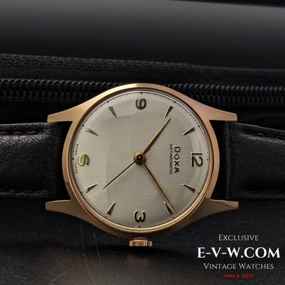 74 Vintage DOXA Antimagnatic / 14k Solid Gold / Cal. 11 1/2 1147 /  Vintage1950