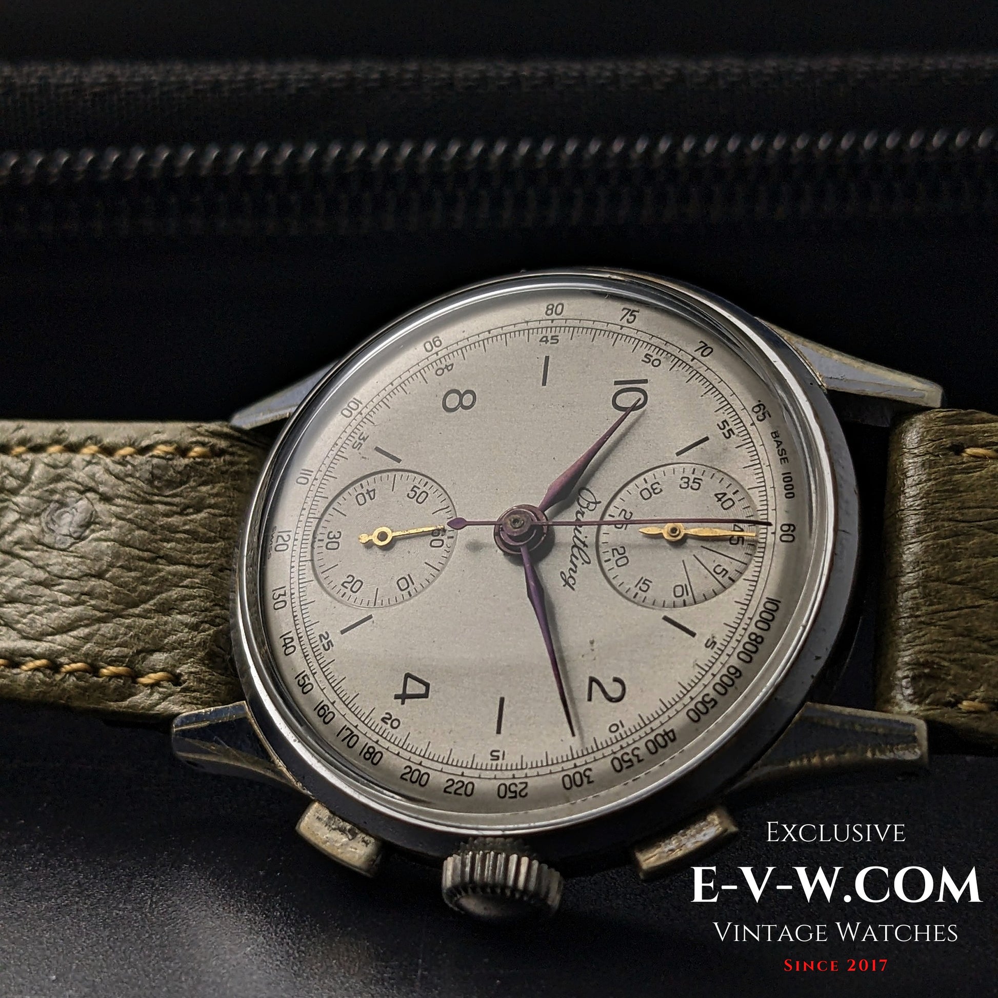 80 Years Old Vintage Breitling Chronograph / WWII / Ref. 178 / Cal. Venus 175 / Vintage 1945