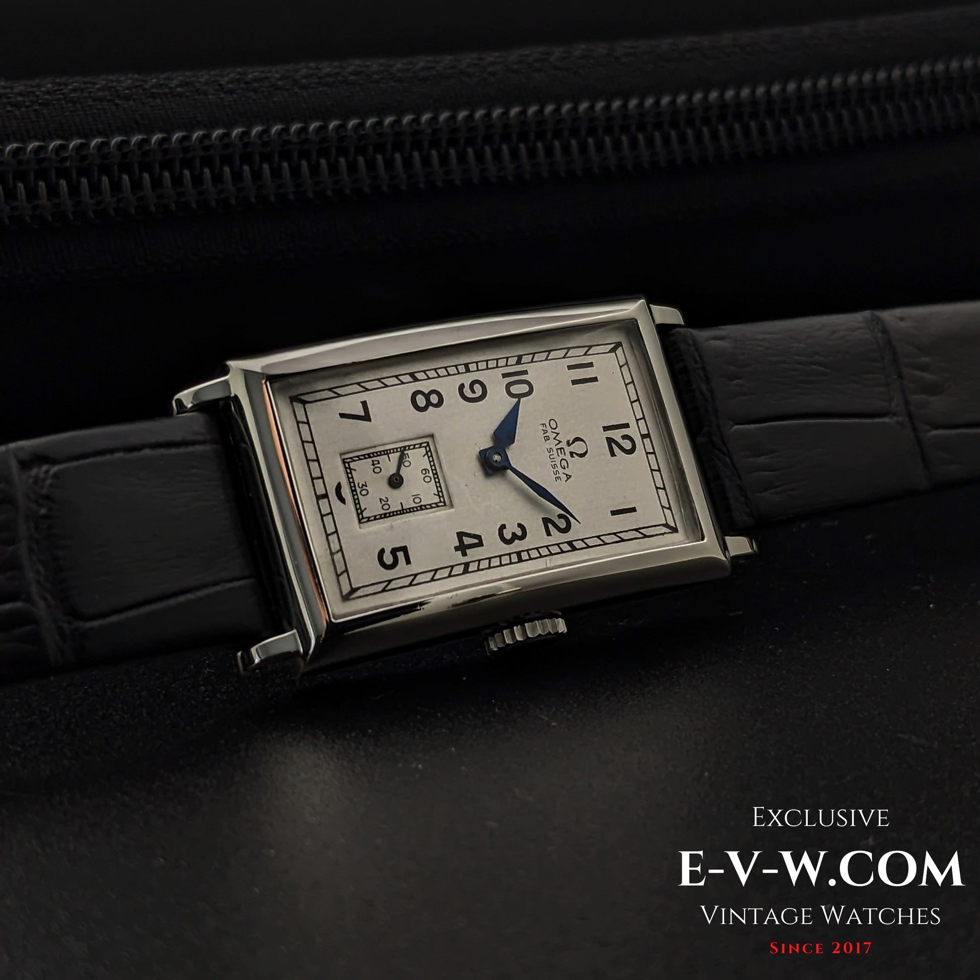 94 Years Old Antique Omega Tank / Art Deco / Cal. T17 Vintage 1930