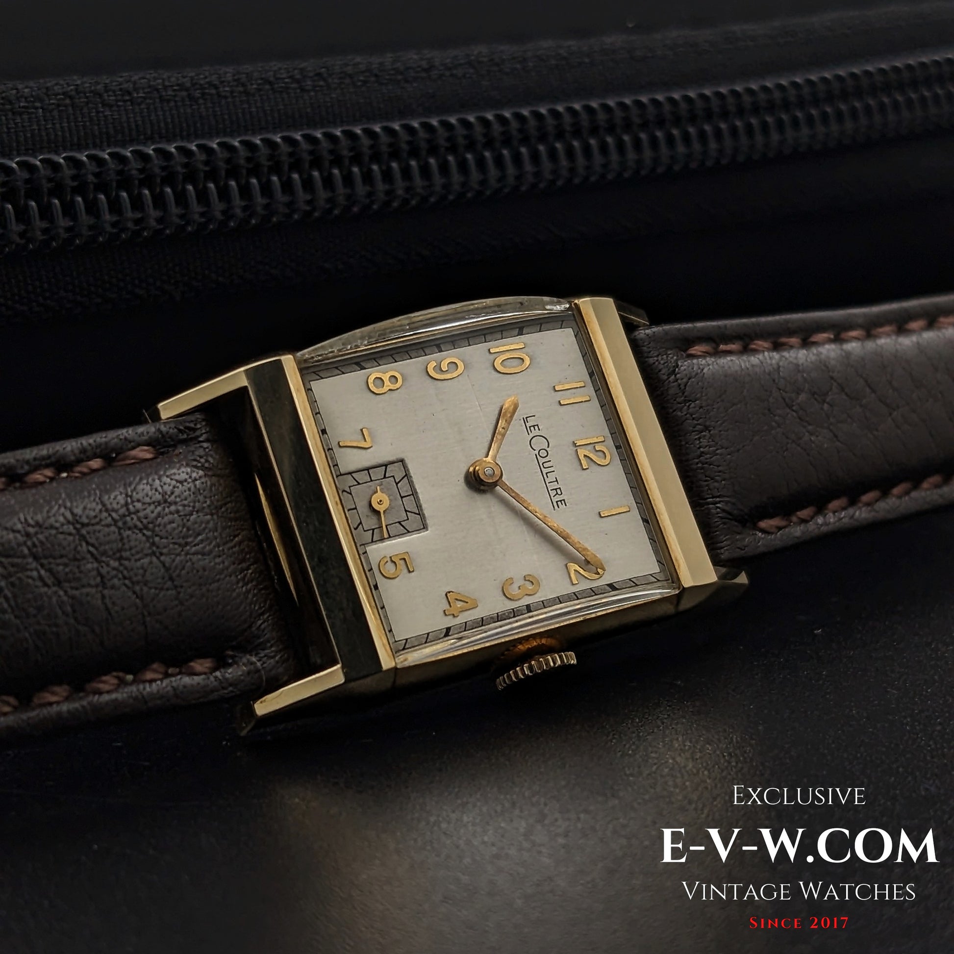 94 Years Old Antique Jaeger-LeCoultre Tank unique cristal Art Deco  Cal. 11LO Vintage 1930#e-v-w.com