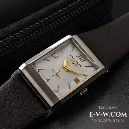 67 Years Old Vintage Longines Square Art Deco / Cal. 9LT / Vintage 1956			