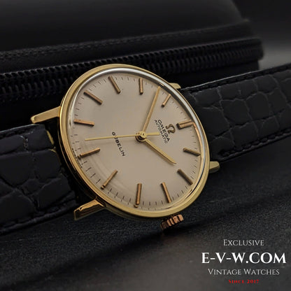 58 Years Old Vintage Omega Automatic GUBELIN / 18K Gold Ref. 161009 / Cal. 552 / Vintage 1966