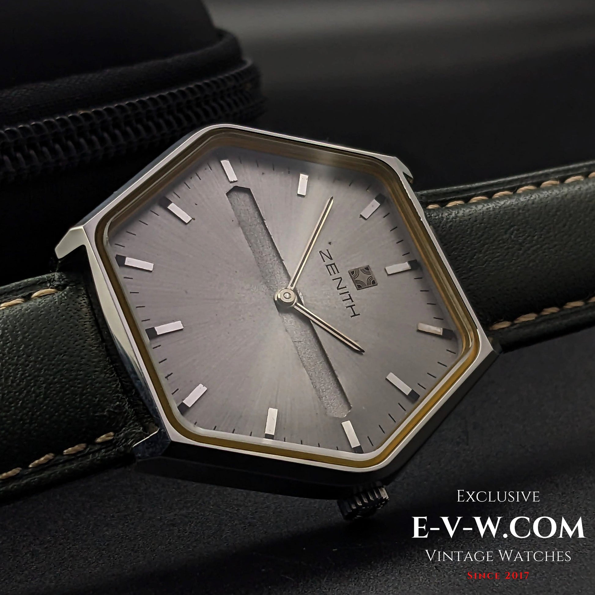 "54 Years Old Vintage Zenith Rare Hexagon Jumbo  Ref.  01-3530-172 / Cal. 2320 / Vintage  1970"