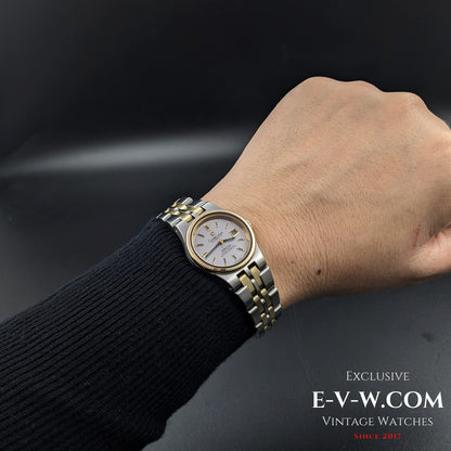 Montre Omega Constellation automatique vintage pour femme, 50 ans d'âge / Bracelet en or / Réf. 5680019 / Cal. 685 / Année 1974