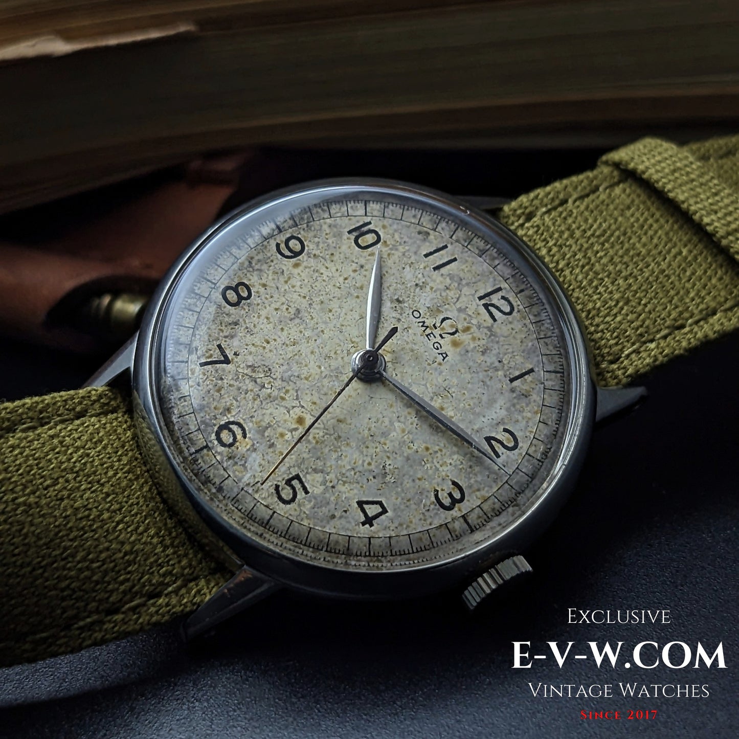 Environ 80 ans — Omega 30T2 Seconde Guerre mondiale « style Calatrava » | Réf. 2349/3 | Cal. 30T2 SC | Vers 1944 | Révisée 