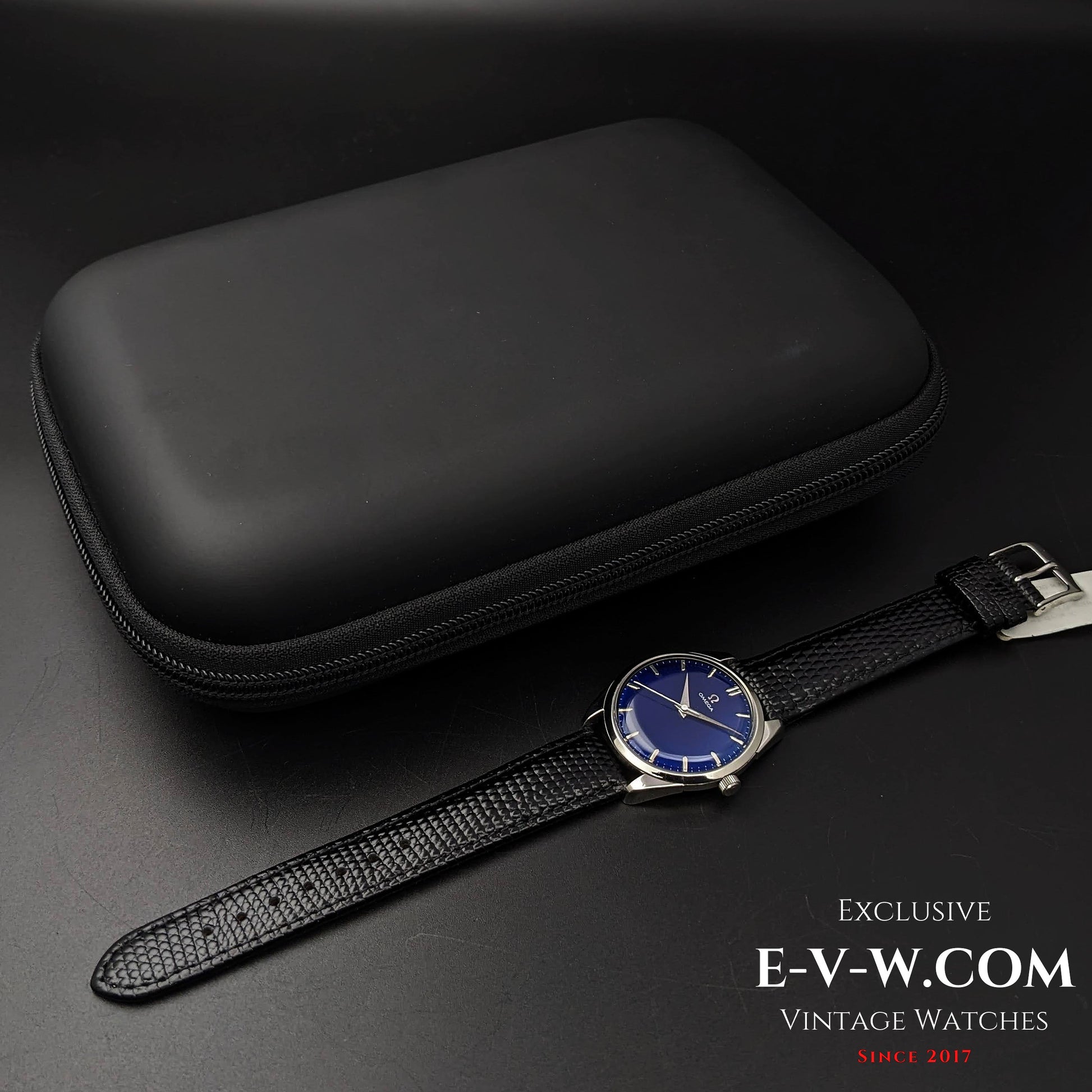 65 Years Old Vintage Omega Blue Ref. 2910-5 SC / Cal. 284 (30T2 family) / Vintage 1958