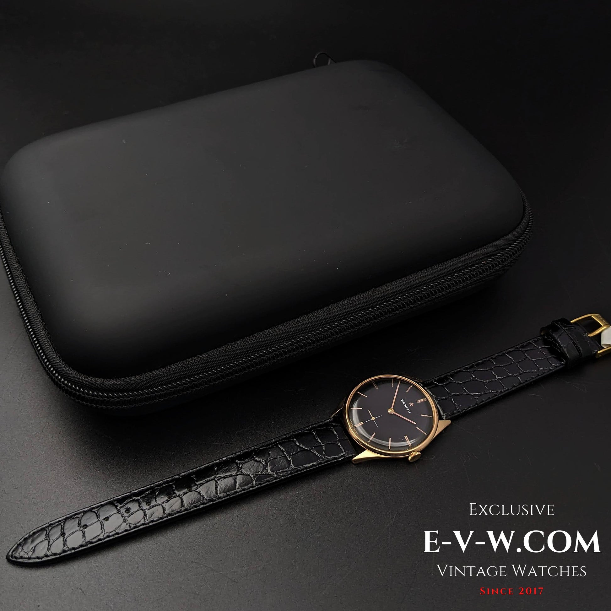 59 Years Old Vintage Zenith 18K Rose Gold 7583-1 / Cal. 40T / Vintage 1956 /e-v-w.com