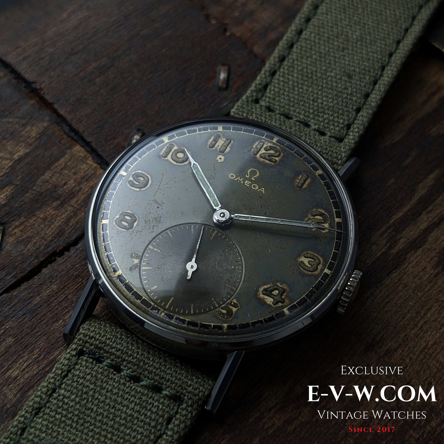 Omega vintage de 81 ans (Seconde Guerre mondiale) | Réf. 2383/2 | Cal. 30T2 | Année de fabrication : 1944 | Entièrement révisée