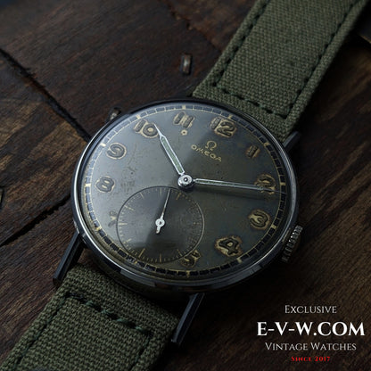 Omega vintage de 81 ans (Seconde Guerre mondiale) | Réf. 2383/2 | Cal. 30T2 | Année de fabrication : 1944 | Entièrement révisée