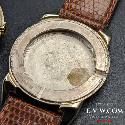 74 Years Old Vintage Longines Spider lugs / honeycomb dial / Steel Gold / Cal. 23Z / Vintage 1950