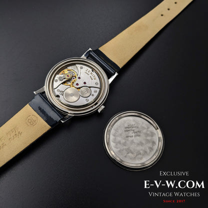 Montre Zenith Sporto vintage de 64 ans / Cadran bleu foncé / Calibre 2526 / Année 1960