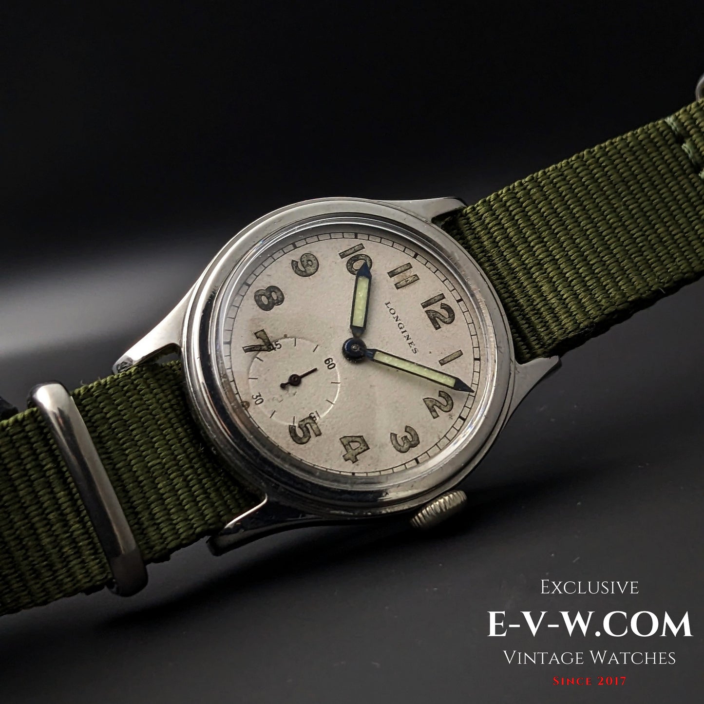 83 Years Old Vintage Longines WWII / Military / Ref. 6172 / Cal. 1068Z / Vintage 1942
