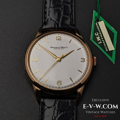 67 Years Old Vintage IWC Schaffhausen 18k Gold / Cal. 89 / Vintage 1956