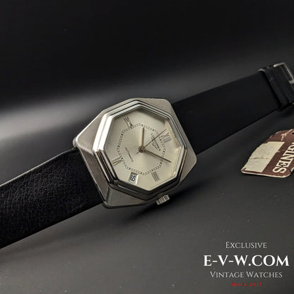 50 Years Old Vintage Longines Automatic / Octagonal / Rare NOS / Ref. 4822 / Cal. 633.1 /Vintage1975