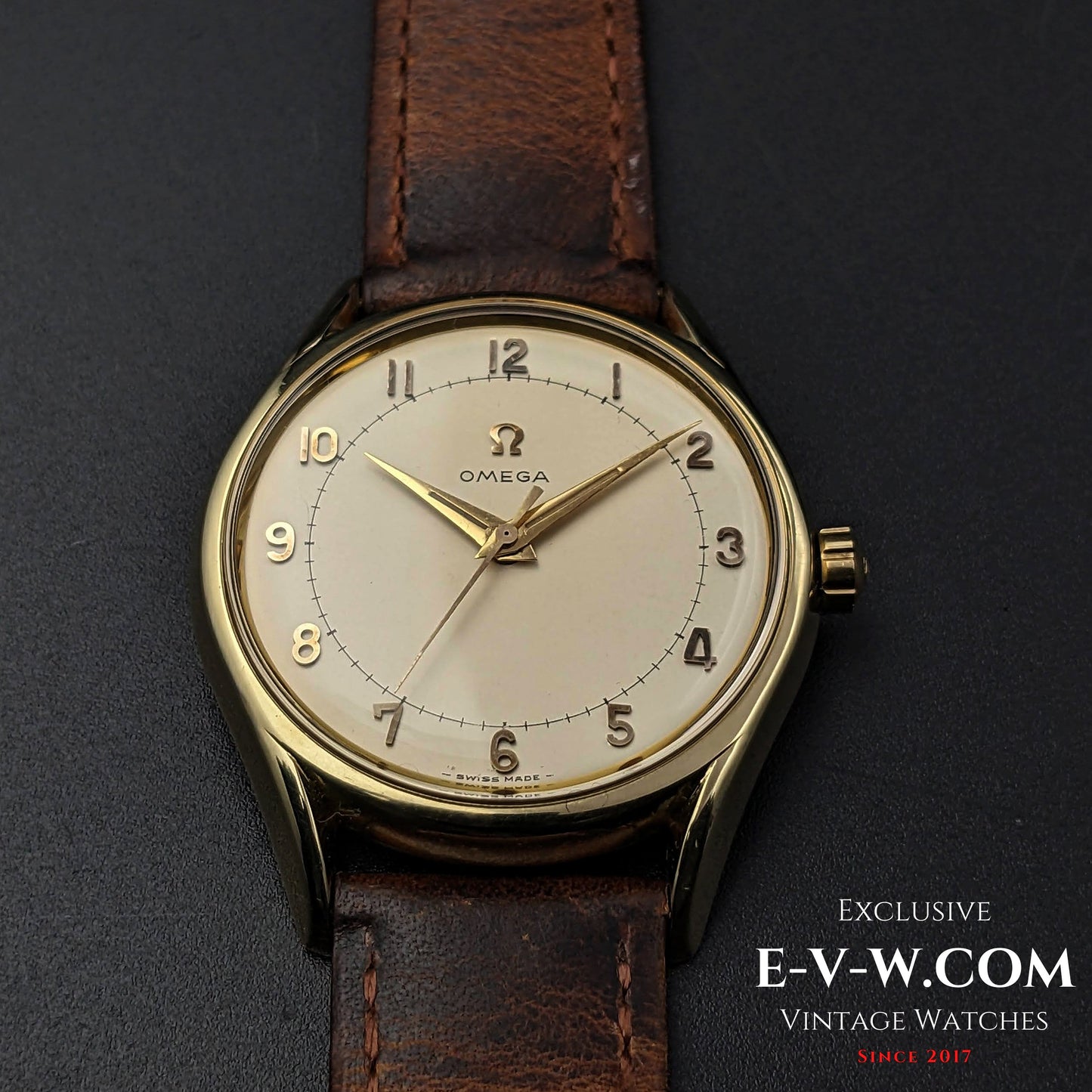 Omega vintage surdimensionnée réf. 2792-2 SC / Cal. 283 (famille 30T2) / millésime 1954, 69 ans