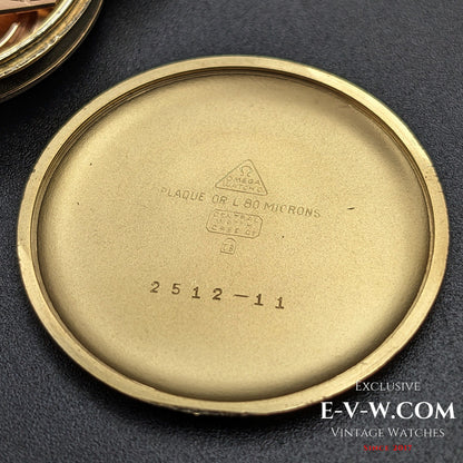 Omega vintage de 72 ans, cadran guilloché-honeucombe / Réf. 2512 11 / Cal. 266 / Année 1952