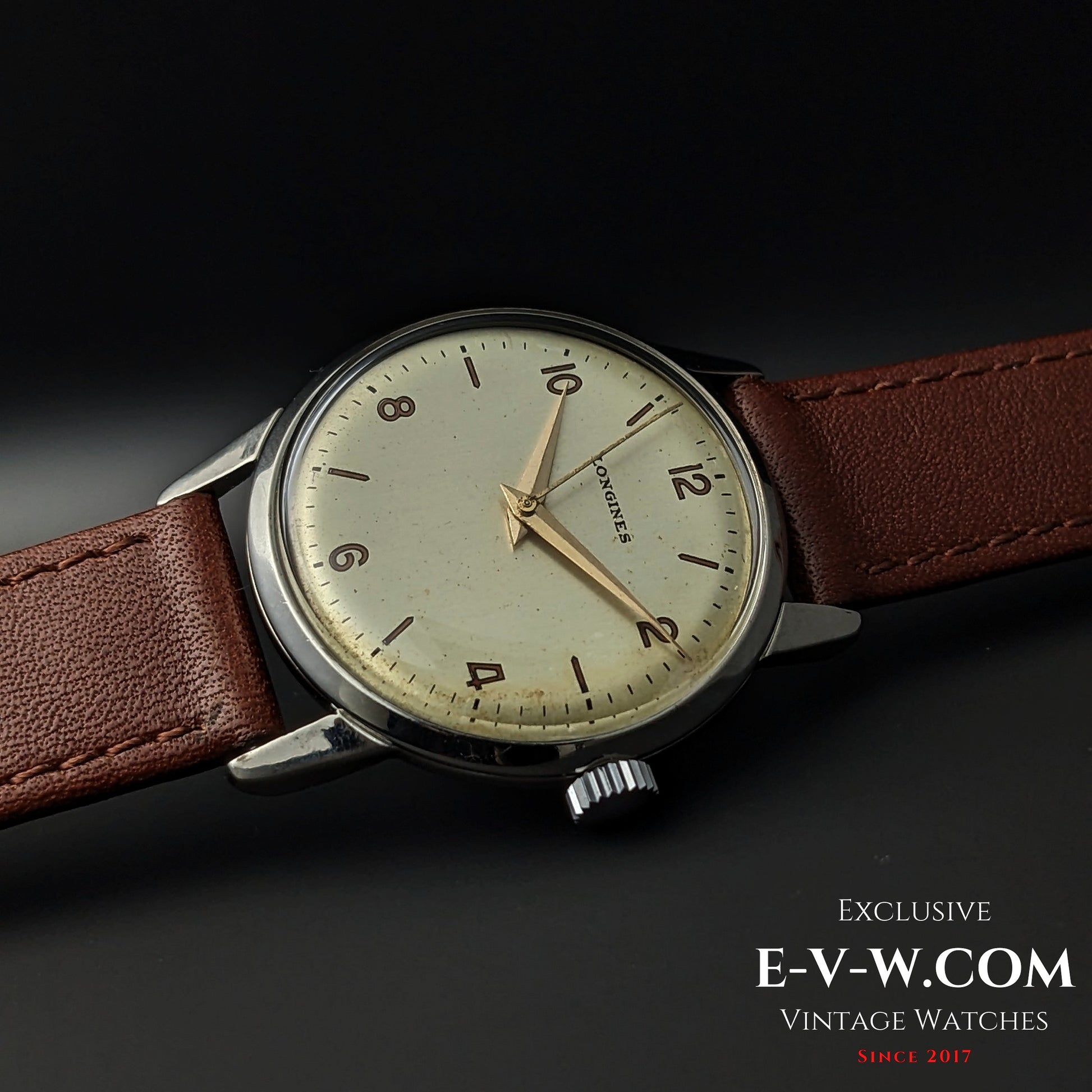 81 Years Old Vintage Longines Classic WWII / Ref. 7222-1 / Cal. 27M / Vintage 1944