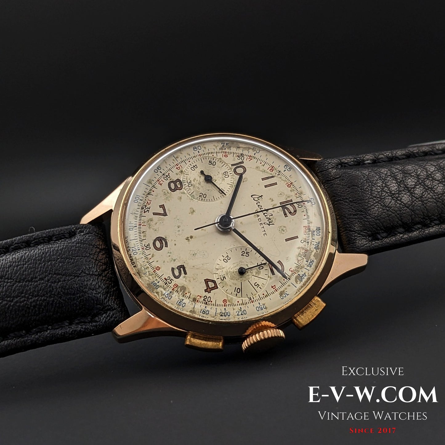 84 Vintage Breitling Cadette Chronographe / Cal. Venus 188 Vintage 1940