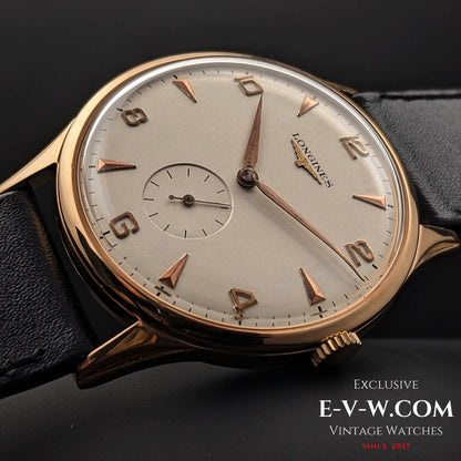 70 Years Old Vintage Longines 18k Gold Automtaic / Cal. 22A / Vintage 1953