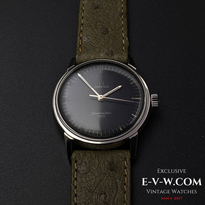 Montre Omega Seamaster 600 Cross Hair vintage rare de 57 ans / Réf. 135.012 / Cal. 601 / Année 1966