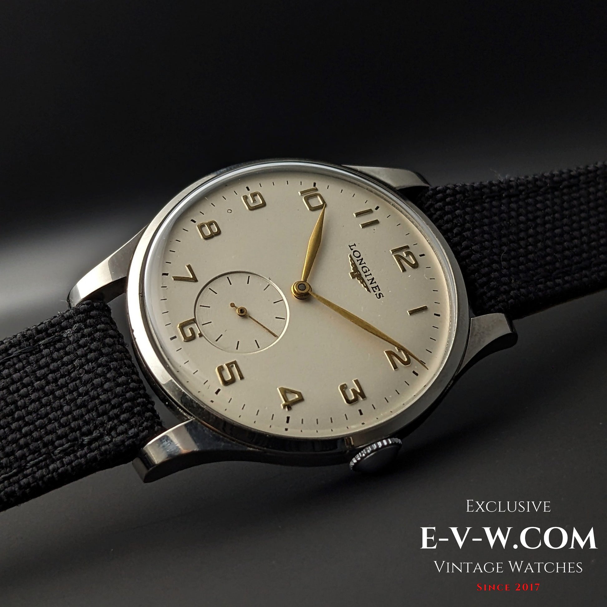 74 Years Old Vintage Longines Jumbo / Cal. 12.68Z / Vintage 1951 @e-v-w.com-Youtube