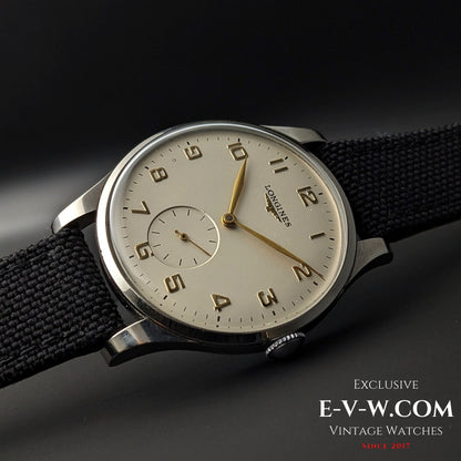 74 Years Old Vintage Longines Jumbo / Cal. 12.68Z / Vintage 1951 @e-v-w.com-Youtube