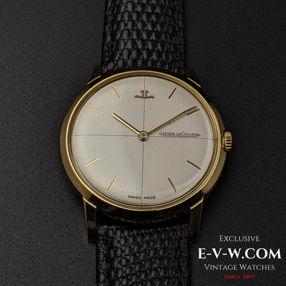 60 Years Old Vintage Jaeger-LeCoultre 18K gold / Ref. E 902 / Cal. 818 with Kif-flector shock absorber / Vintage 1960s
