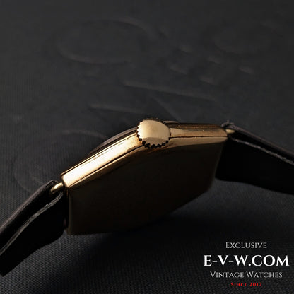 Montre Omega Art Déco à plaque dorée, 96 ans | Calibre 26,5 SOB | Modèle 1929 | Révisée