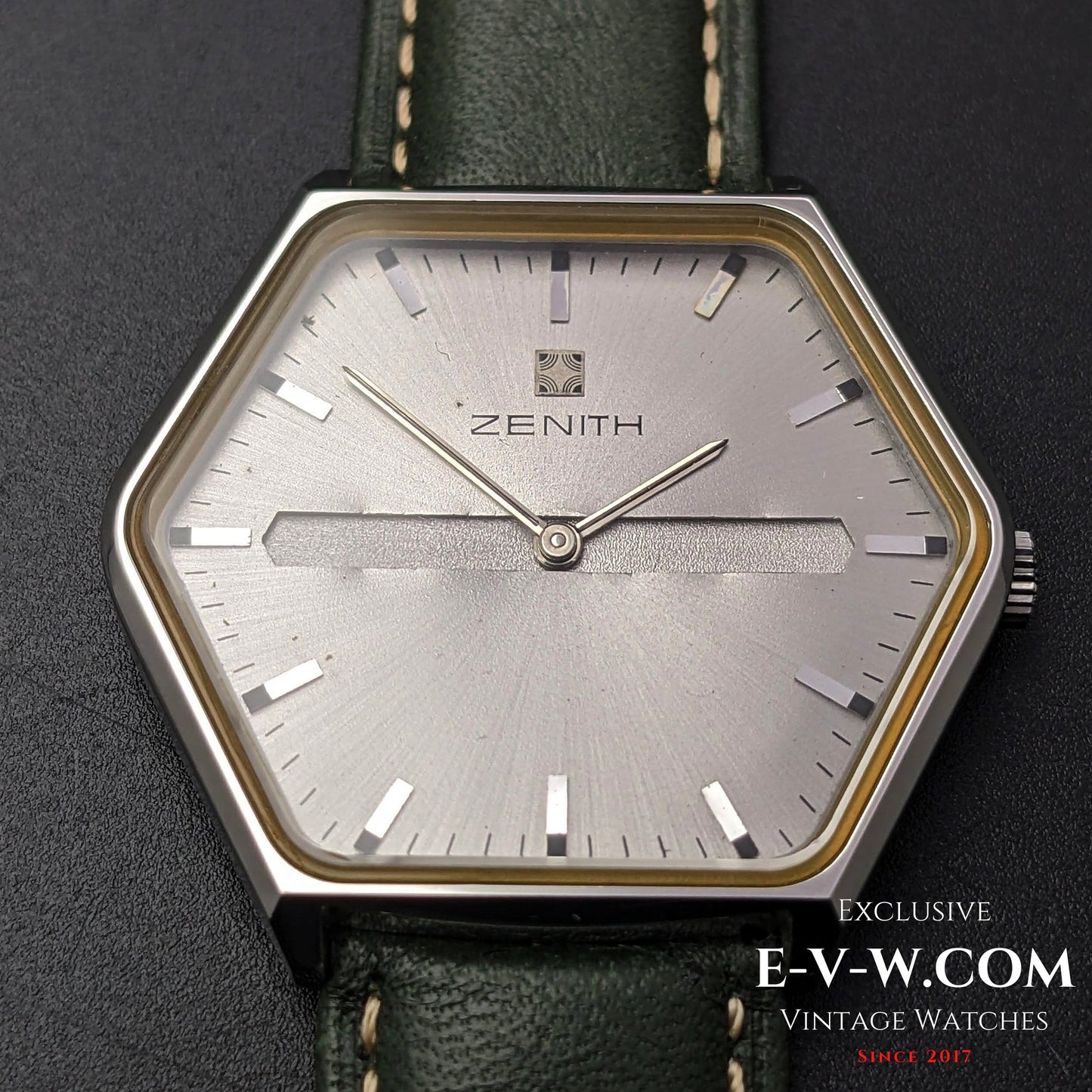 "54 Years Old Vintage Zenith Rare Hexagon Jumbo  Ref.  01-3530-172 / Cal. 2320 / Vintage  1970"