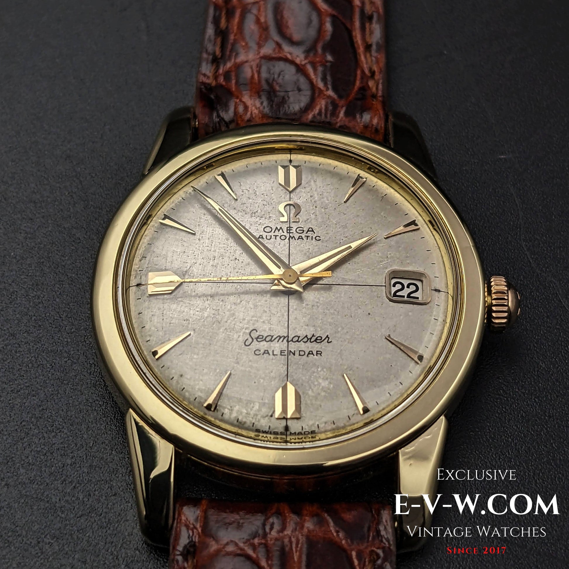 70 Years Old Vintage Omega Seamaster Calendar Solid Gold Ref. 2849 SC / Cal. 503 / Vintage 1954