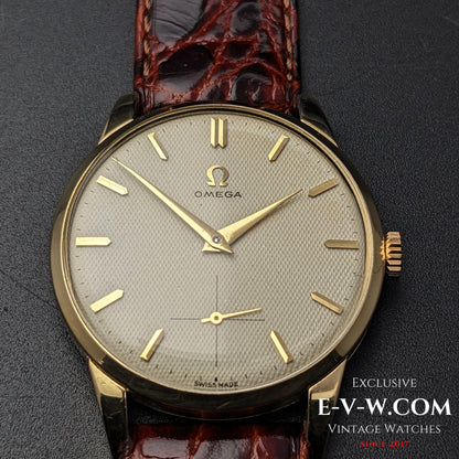 Omega vintage de 72 ans, cadran guilloché-honeucombe / Réf. 2512 11 / Cal. 266 / Année 1952