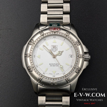 30 Years Old Vintage TAG HEUER 4000 Automatic / Ref. WF2110-K / Cal. 2824-2 / Vintage 1990's