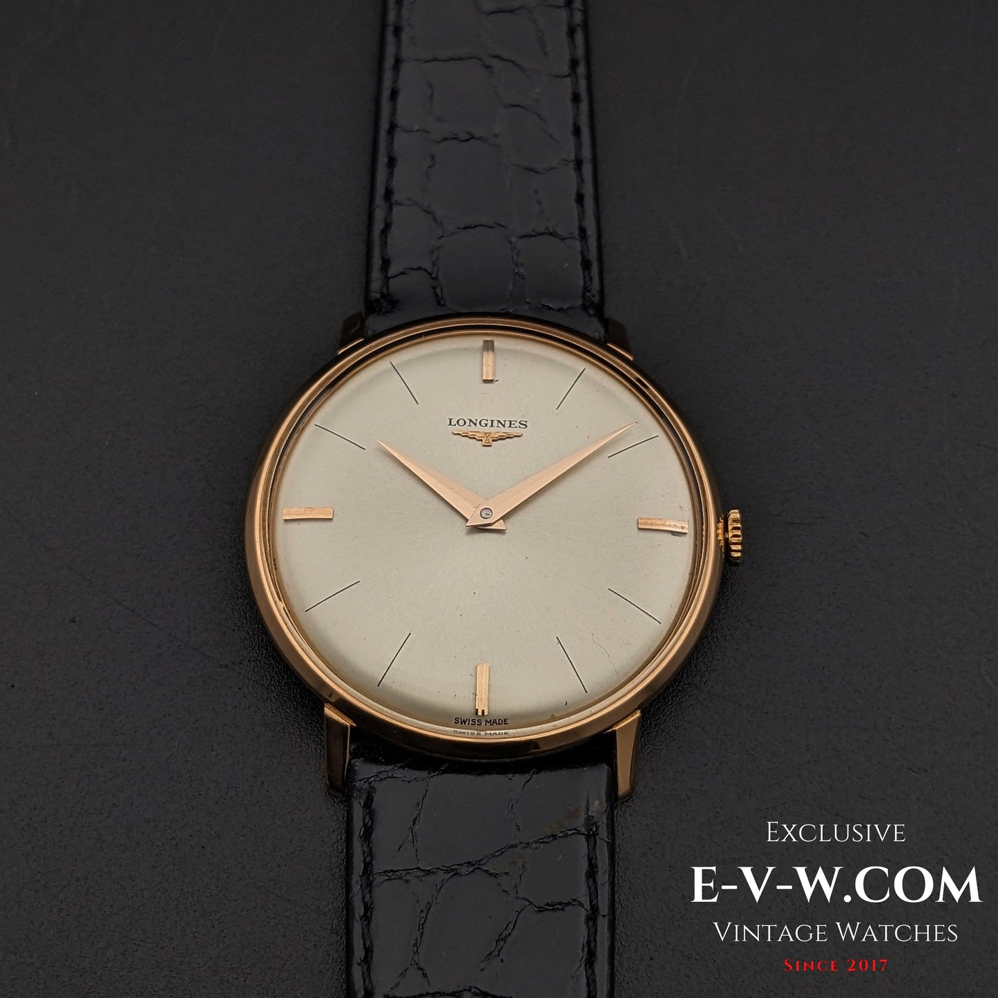 58 Vintage Longines Classic Calatrava 18k rose gold Ref. 7511 / Cal. 370 Vintage 1966