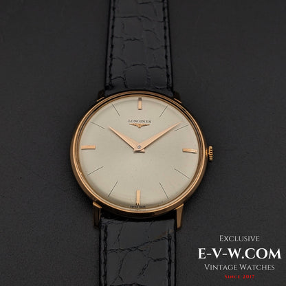58 Vintage Longines Classic Calatrava 18k rose gold Ref. 7511 / Cal. 370 Vintage 1966