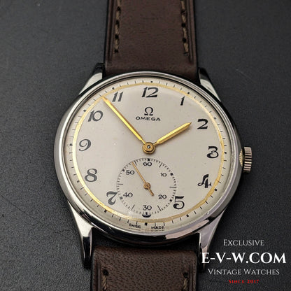 72 Years Old Vintage Omega Jumbo / two-tone dial / Cal. 266 (30T2) / Vintage 1952