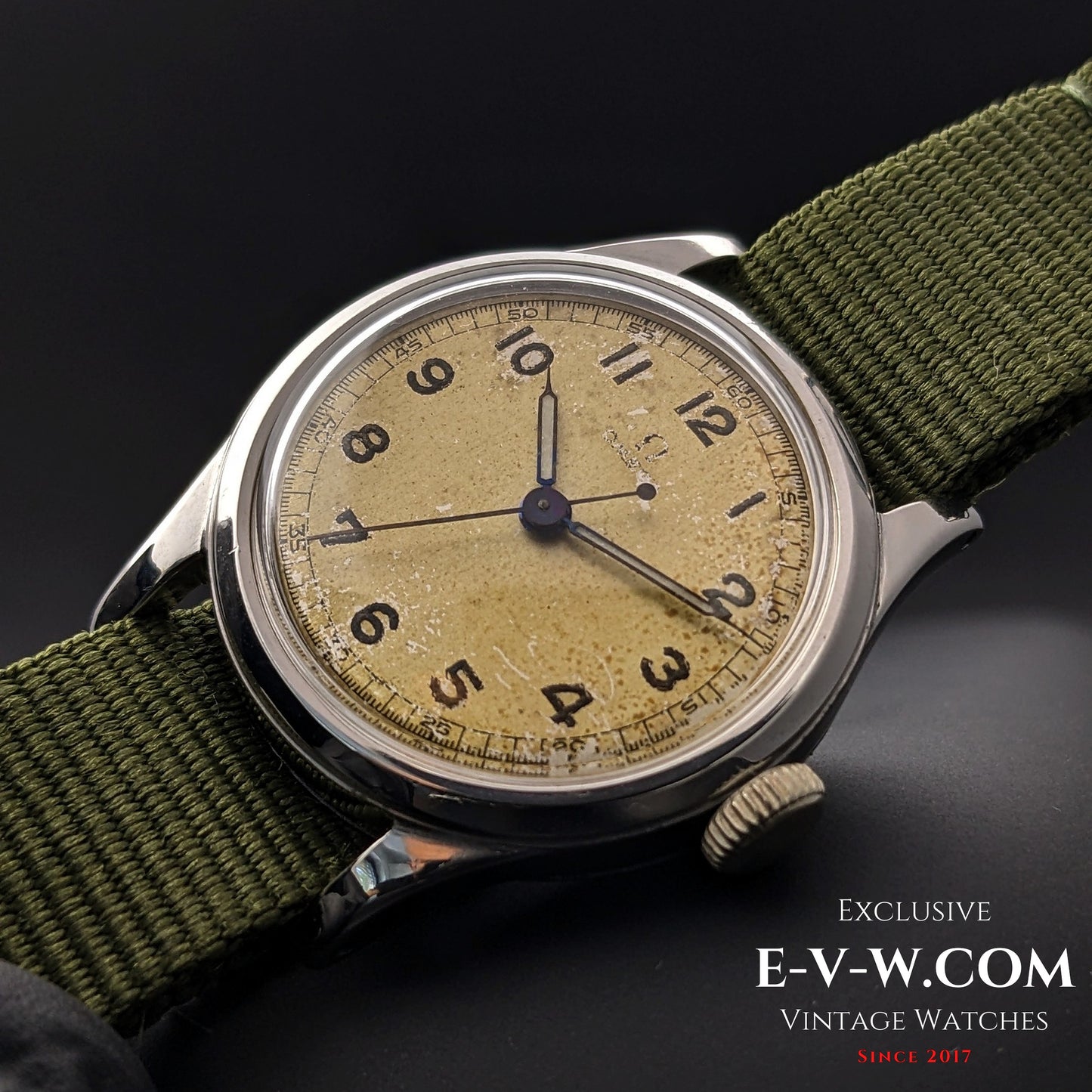 85 ans vintage Omega Rare Medicus Seconde Guerre mondiale / Sei Tacche / Cal. 23.4 SC T3 / Millésime 1939\