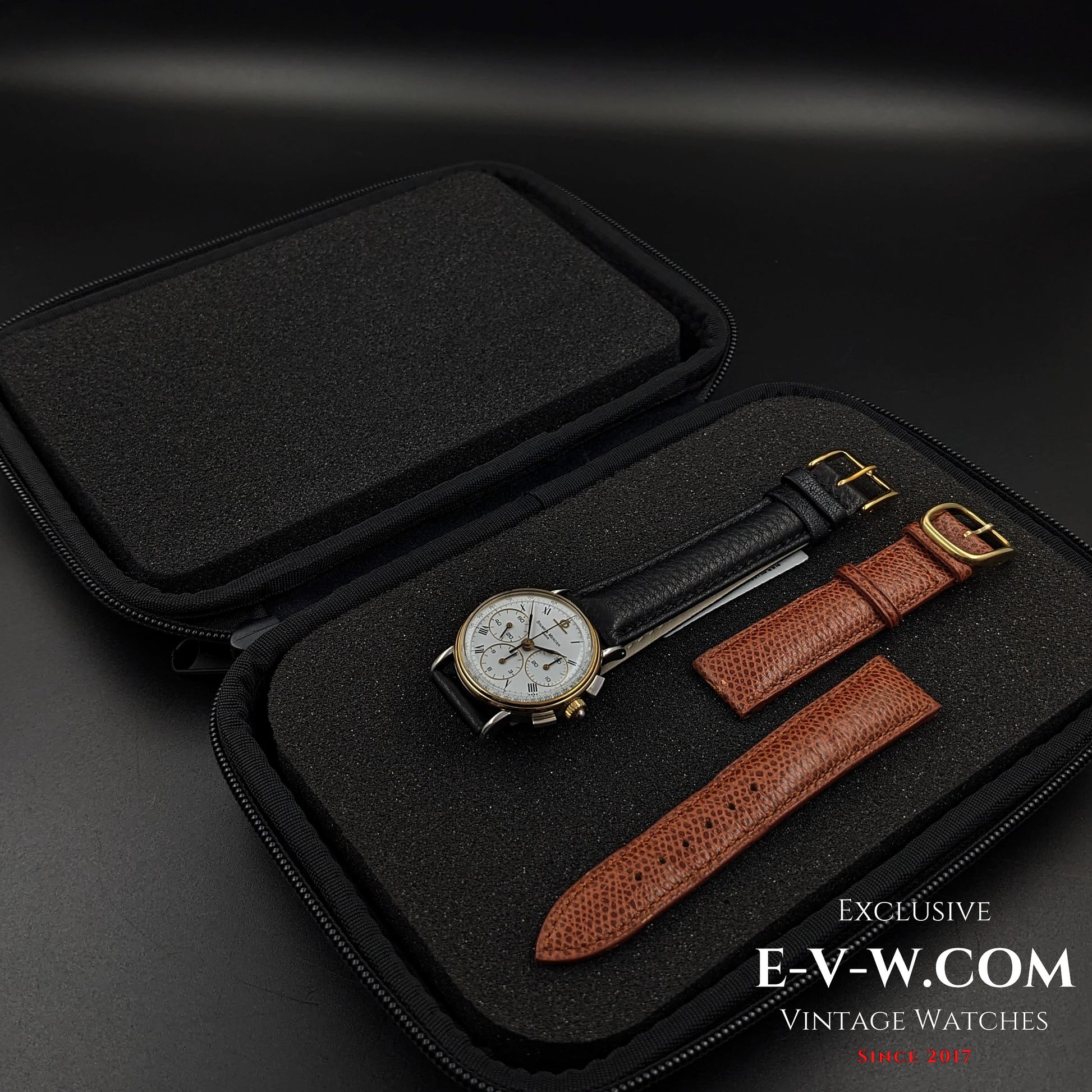 40 Years Old Vintage Baume & Mercier Chronograph Steel Gold  / Ref. 6101099 / Cal. Lemania 1873 / Vintage 1980s