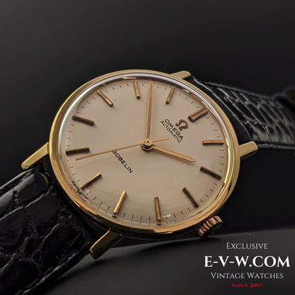 58 Years Old Vintage Omega Automatic GUBELIN / 18K Gold Ref. 161009 / Cal. 552 / Vintage 1966