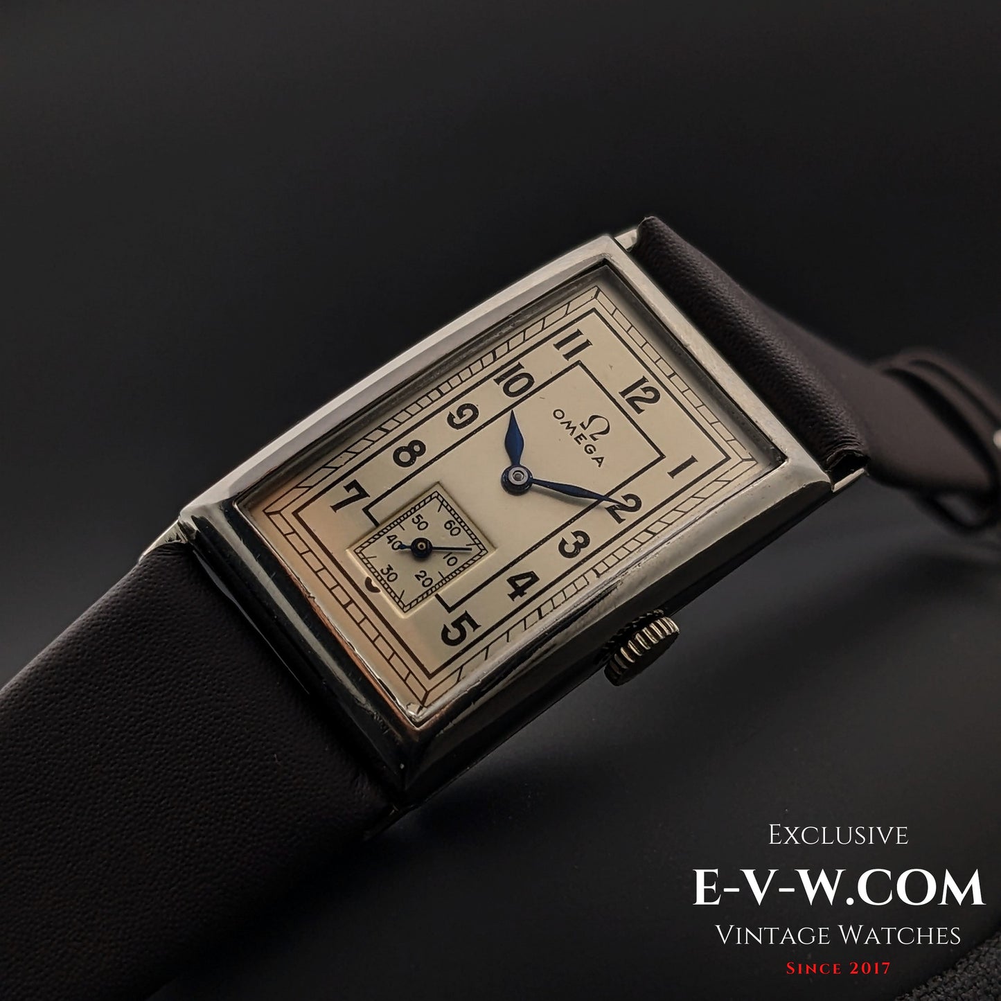 94 Years Old Antique Omega Tank / Art Deco / Cal. T17 / Antique 1930