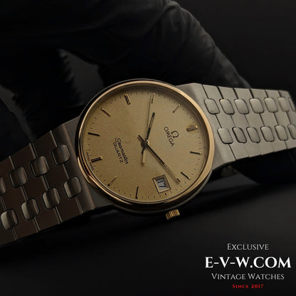 Omega Seamaster Quartz Vintage 54 ans / Acier et Or Réf. 1960277 / Cal. 1432 / Année 1970