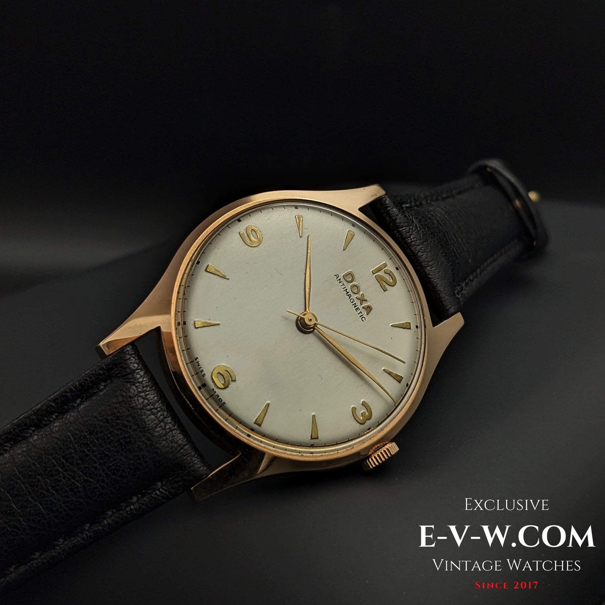 74 Vintage DOXA Antimagnatic / 14k Solid Gold / Cal. 11 1/2 1147 /  Vintage1950