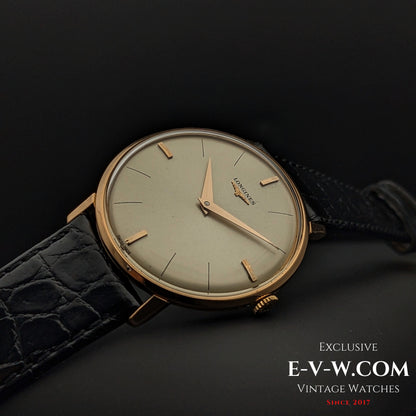 58 Vintage Longines Classic Calatrava 18k rose gold Ref. 7511 / Cal. 370 Vintage 1966